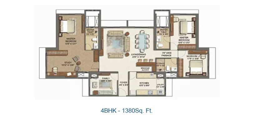 Runwal Sanctuary Floor Plan